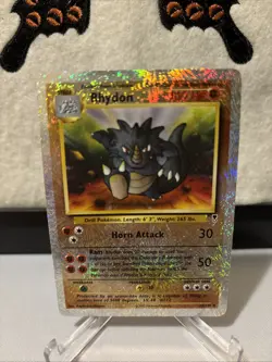 Rhydon - 35/110 - Pokemon Legendary Collection Reverse Holo Rare Card LP - Image 1