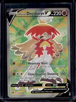 2022 Pokemon SWSH Astral Radiance Hisuian Decidueye V Ultra Rare #173/189 - Image 1
