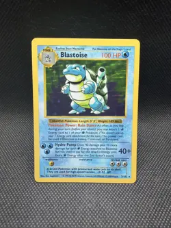 Pokemon Base Set Shadowless Blastoise #2 Holo - Image 1