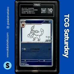 2023 POKEMON SV JAPANESE YU NAGABA X PCG CAMPAIGN #069/SV-P GLACEON TAG 10 - Image 1
