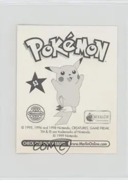 Charmeleon Merlin Pokemon Album Stickers Silver Prism #S3 1999 - Image 2