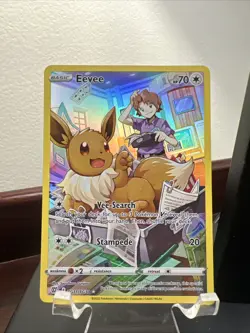 Eevee TG11/TG30 Ultra Rare Full Art Holo Brilliant Stars Trainer Gallery Pokemon - Image 1