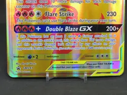 Reshiram & Charizard GX Tag Team Pokemon Black Star Promo #SM247 Oversized CD3 - Image 3