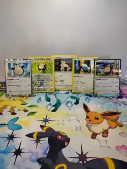 Pokemon TCG Snorlax Mixed Lot x5 Cosmos Holo, Reverse Holo (Near Mint) Holo - Image 2