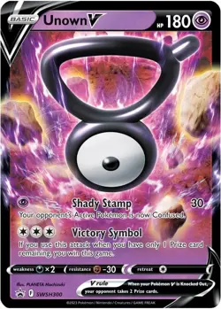 Unown V SWSH300 Holo SWSH: Sword & Shield Promo Pokemon Card - Image 1