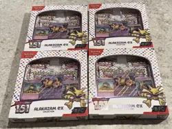 Pokemon 151 Scarlet & Violet Alakazam ex Collection Box TCG Sealed-Lot of 4 - Image 1