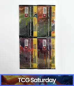 2018 POKEMON TCG DRAGON MAJESTY BOOSTER PACK ART SET LOT OF 4 PACKS - Image 2
