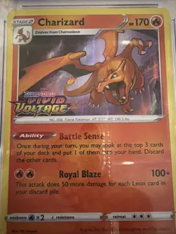 2020 Pokemon Vivid Voltage Prerelease Charizard Holo 66 Black Star Promo CGC 10 - Image 2