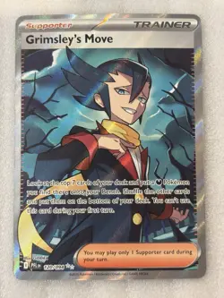 Grimsley's Move - 120/094 Ultra Rare Holo ME02: Phantasmal Flames Pokemon NM - Image 1