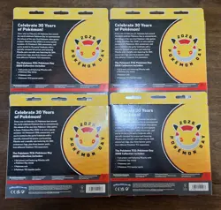 ​LOT OF 4 Pokemon Day 2026 Collection Box SEALED - 30th Anniversary Pikachu - Image 2