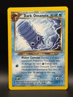 Dark Omanyte Neo Destiny Pokemon TCG 37/105 Unlimited Uncommon - Image 1