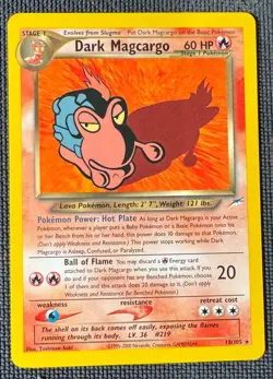 DARK MAGCARGO 18/105 R NEO DESTINY POKEMON NM - Image 1