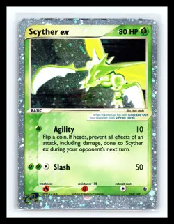 💥 SCYTHER Holo Rare # 102/109 | RUBY & SAPPHIRE SET | Pokemon 2003 TCG Vintage - Image 1