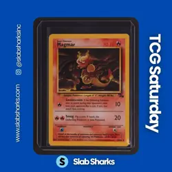 1999 POKEMON FOSSIL #39/62 MAGMAR - Image 1