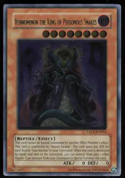 Vennominon the King of Poisonous Snakes (UTR) TAEV-EN014 Ultimate Rare Yu-Gi-Oh - Image 1