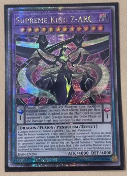 Supreme King Z-Arc RA04-EN284 Quarter Century Secret Rare 1st Ed - Image 1