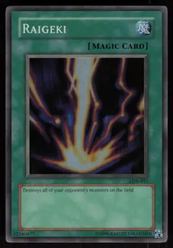Raigeki LOB-053 Super Rare Yu-Gi-Oh - Image 1