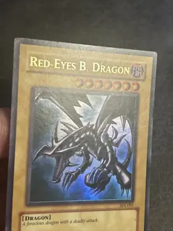 Red-Eyes Black Dragon SDJ-001 Ultra Rare Yu-Gi-Oh Card Played LP - Image 2