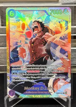 One Piece TCG EB02-061 Monkey.D.Luffy SEC NM Alt Art Foil ENGLISH - Image 1