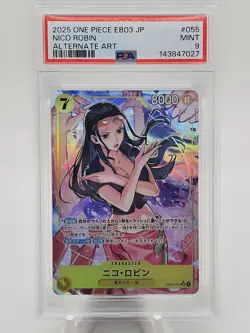 2025 One Piece JP EB03 Nico Robin Alternate Art PSA 9 - Image 1