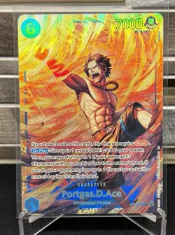 One Piece OP13-119 Portgas D Ace Carrying His Will Secret Rare - Image 1