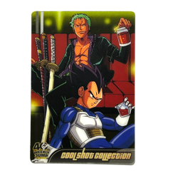 S5253 Vegeta Zoro Dragon Ball One Piece Jump Magazine 40th Anniversary Card F21 - Image 1