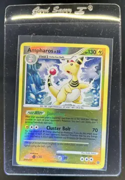 2007 Pokemon Diamond & Pearl Secret Wonders Ampharos Reverse Holo #1/132 - Image 1