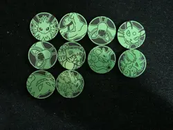 Pokemon TCG Coin Jolteon Grimer Zubat Nidorino Persian Nidoran Lot*10 PQ61 - Image 1