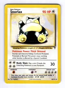 Snorlax Legendary Collection #064 (2002) Uncommon LP Pokemon - Image 1