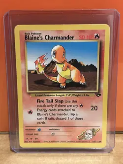 Pokemon TCG Blaines Charmander 60/132 Gym Challenge Unlimited - Image 1