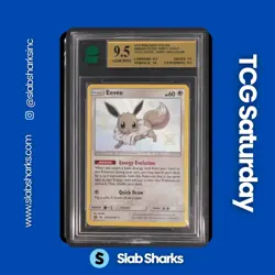 2019 POKEMON SM HIDDEN FATES #SV41/SV94 EEVEE SHINY VAULT MNT 9.5 - Image 1