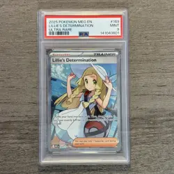 2025 Pokemon Mega Evolutions Lillie's Determination Ultra Rare PSA 9 - Image 1