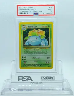 2002 POKEMON LEGENDARY COLLECTION VENUSAUR #18 HOLO FOIL PSA 9 MINT #41384300 - Image 2