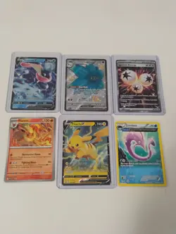 Pokemon Half Art-Pikachu-Flareon Promos-Full Art Holo Cards - Image 1