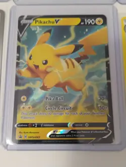Pokemon Half Art-Pikachu-Flareon Promos-Full Art Holo Cards - Image 3