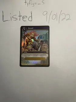 Foil Loot Card World of Warcraft WOWTCG Owned! w/ Flag of Ownership UNSCRATCHED - Image 2