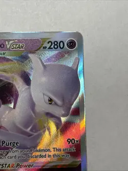 Pokemon TCG Mewtwo VSTAR Holo Ultra Rare Card 031/078 Near Mint Condition - Image 4