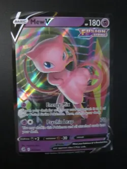 MEW FULL ART HOLO POKEMON CARD 113/264 FUSION STRIKE NEVER PLAYED NM- - Image 1