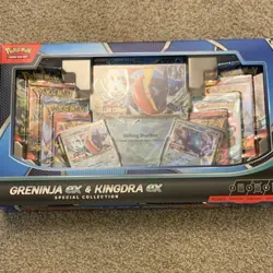 Pokemon TCG: Greninja ex & Kingdra ex Box - Promo, Oversized Card, Boosters - Image 1