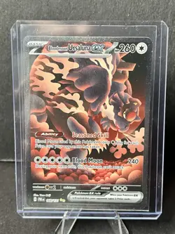 Pokemon TCG Bloodmoon Ursaluna EX Prismatic Evolutions Card 168/131 - Image 1