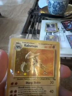 Kabutops 9/62 Fossil Set Holo Rare base set WOTC 1999 Pokemon TCG Card LP/NM - Image 2