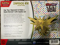 Pokemon TCG Zapdos Ex Collection Box Scarlet and Violet 151 Cards 290-85313 - Image 4
