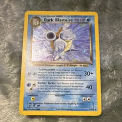 Pokemon Dark Blastoise Stage 1 70HP 4/110 2002 English Holo Nintendo Card - Image 1