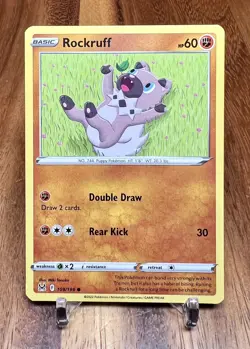 Rockruff 109/196 Non Holo Lost Origin Pokemon Card NM - Image 1