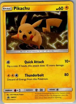 Pikachu SM227 Holo SM Promos - Pokemon Card - NM - Image 1