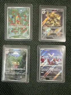 Pokemon TCG me01:Mega Evolution 4 card lot, IR, Alakazam promo, Lot # 3 - Image 1