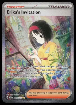 Erika's Invitation 203/165 Holo SIR Scarlet & Violet 151 Pokemon Card - Image 1
