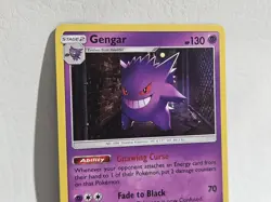 Gengar 38/111 NM Holo Rare Pokemon 2017 Sun & Moon Crimson Invasion TCG Card - Image 3