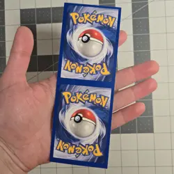 Pokemon Uncut Sheet NFC Miscut Error Totodile Girafarig Neo Genesis Cards - Image 2
