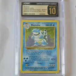 Pokemon CGC Pristine 10 Blastoise Trading Card Game Classic Holo 003/034 - Image 1
